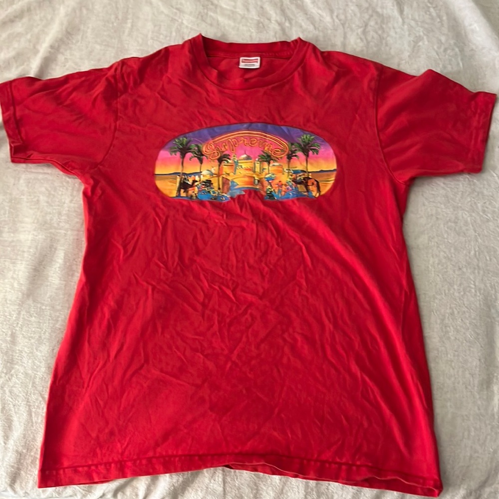 Supreme Mirage Tee Red SS17 Medium